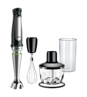 Braun MultiQuick 7 3-in-1 Immersion Blender with Food Processor – Powerful Handheld Electric Stick - Emulsifier for Chopping, Beating & Whisking - Ideal for Soup, Puree, Smoothies & More