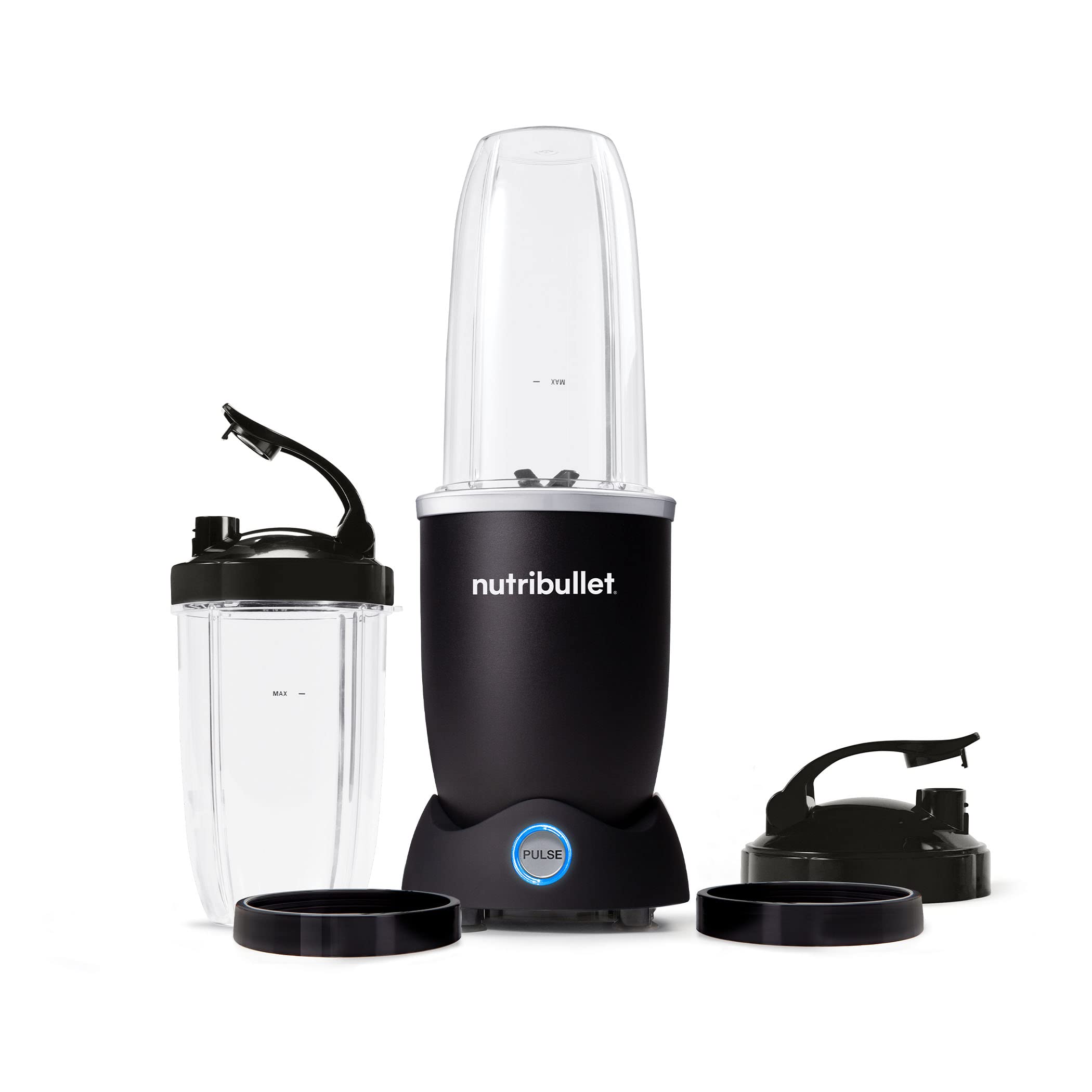 nutribullet Pro+ Personal Blender 1200W – Pulse Function, Auto Shut-Off, Nutrient Extractor for Smoothies, Shakes & Salsas – Includes 32 oz & 24 oz To-Go Cups, Matte Black