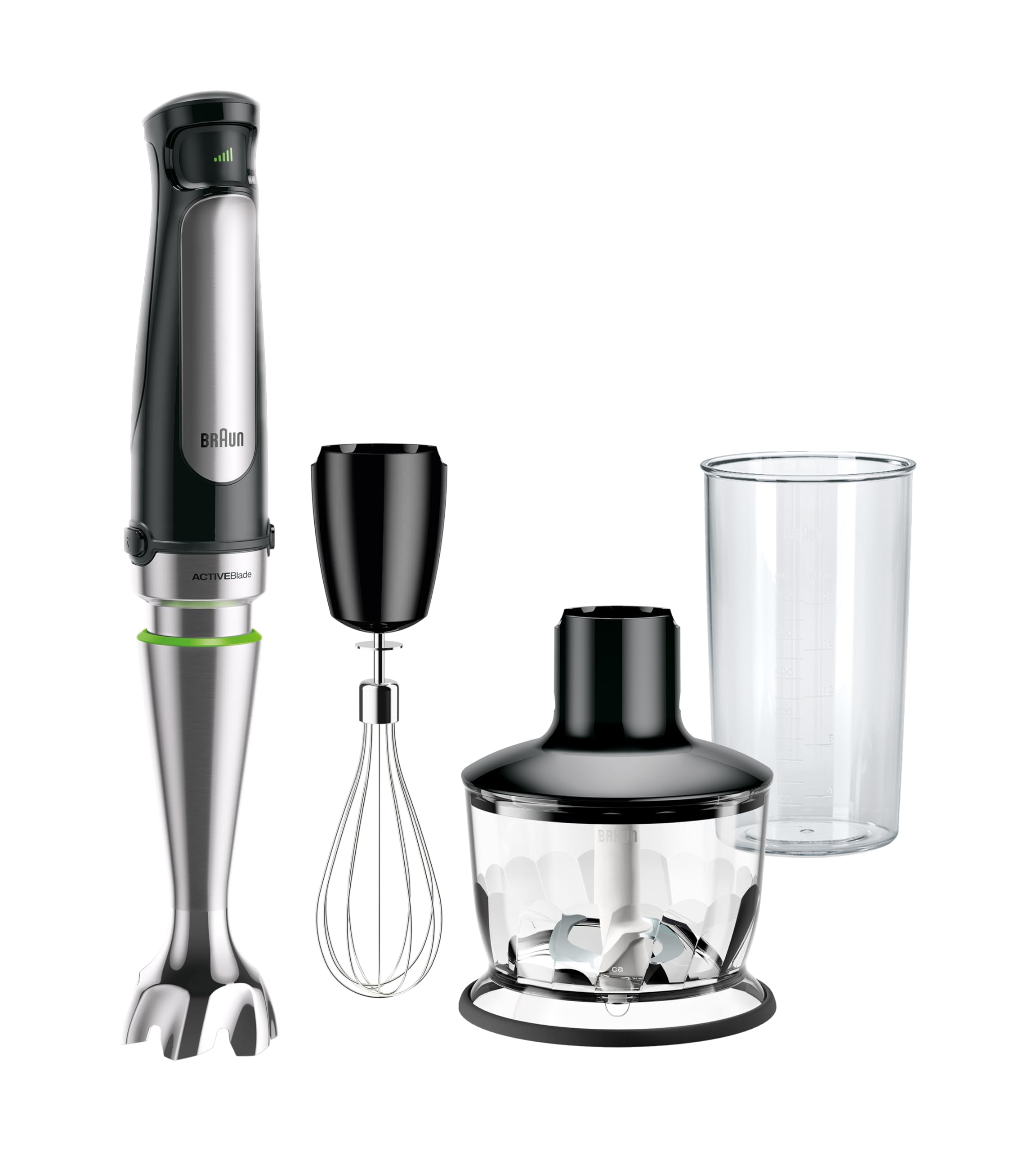 Braun MultiQuick 7 3-in-1 Immersion Blender with Food Processor – Powerful Handheld Electric Stick - Emulsifier for Chopping, Beating & Whisking - Ideal for Soup, Puree, Smoothies & More