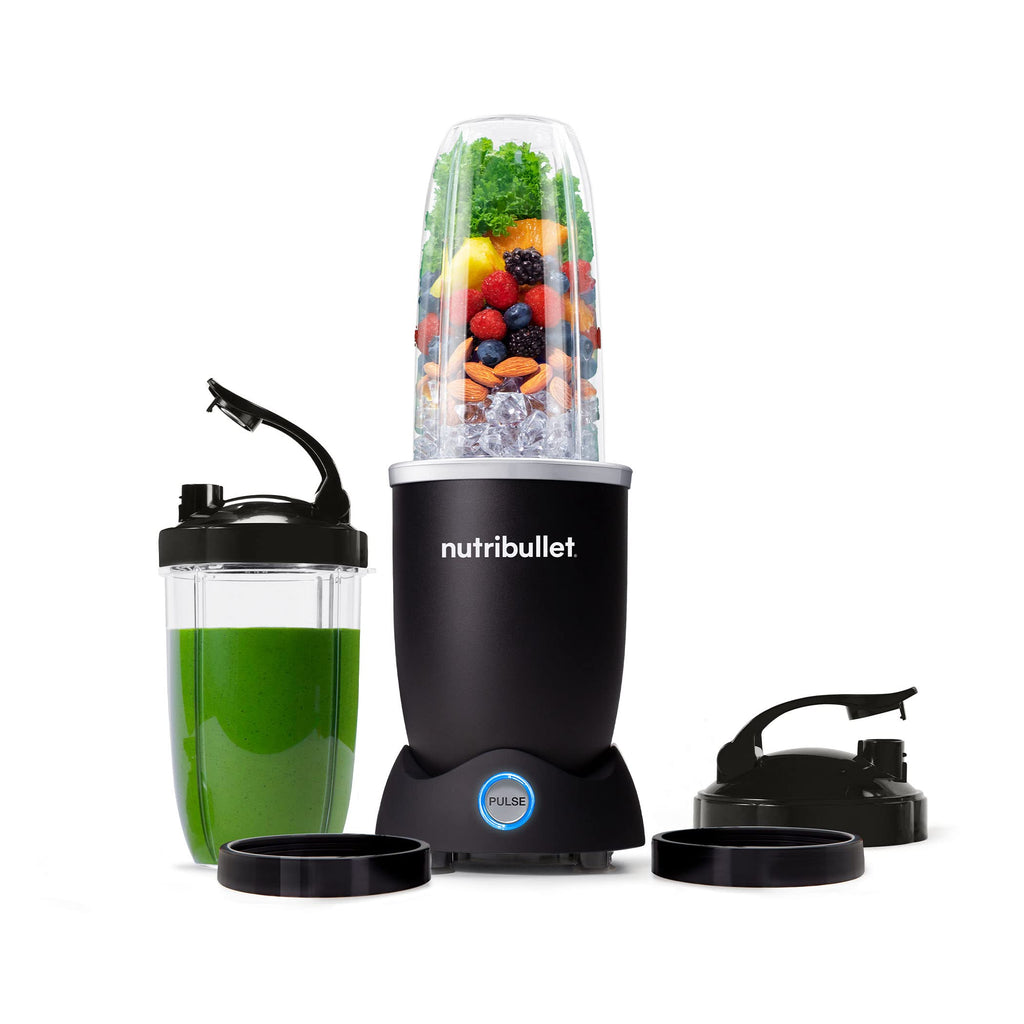 nutribullet Pro+ Personal Blender 1200W – Pulse Function, Auto Shut-Off, Nutrient Extractor for Smoothies, Shakes & Salsas – Includes 32 oz & 24 oz To-Go Cups, Matte Black
