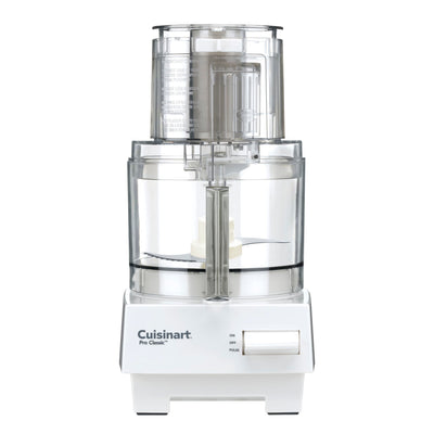Cuisinart 7-Cup Pro Classic Food Processor, 600-Watt Motor, Vegetable Chopper & Blender for Mincing, Dicing, Shredding, Puree & Kneading Dough, DLC-10SYP1, White