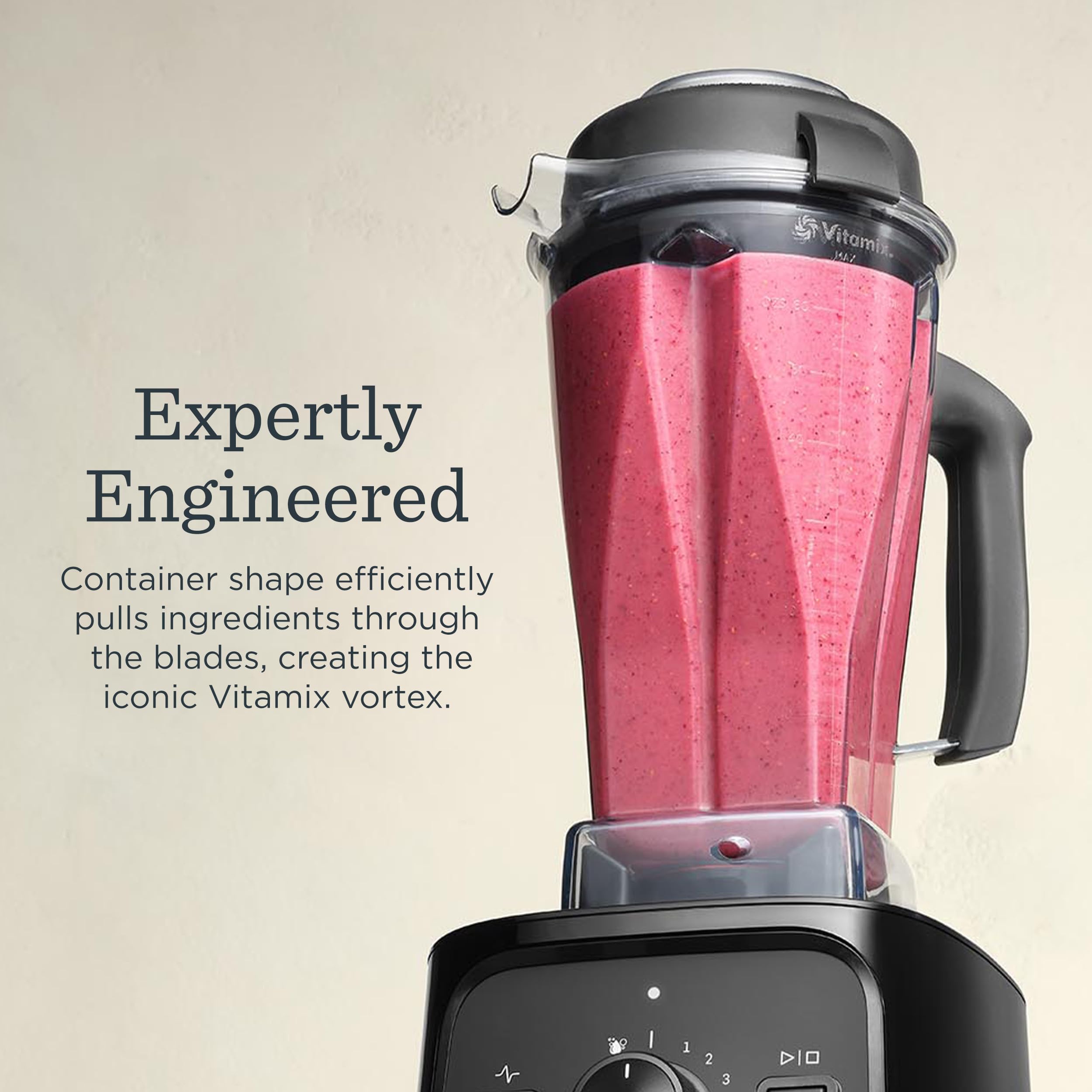 Vitamix VX1 Blender, Professional-Grade Kitchen Blender for Smoothies, Soups, Juices and More, 10-Speeds, Stainless Steel Blades, Self-Cleaning Kitchen Appliance, 64 Oz Classic Container, Black