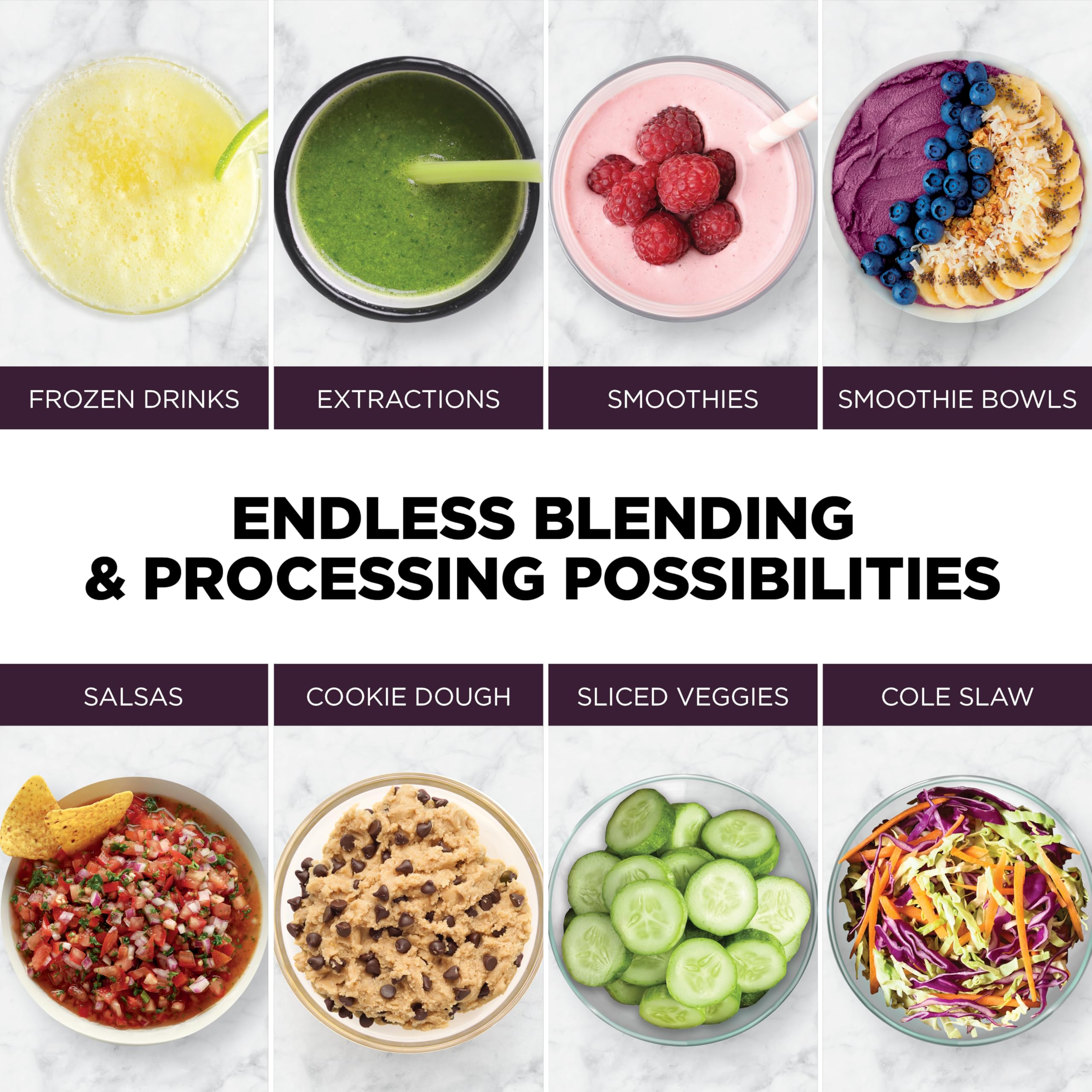 Ninja Kitchen System | Food Processor & Blender with BlendSense Technology | 8-Cup Bowl & 24-oz. To-Go Cup | For Smoothies, Cookie Dough, Salsa & More | 1800-Peak-Watt | Black | TB401